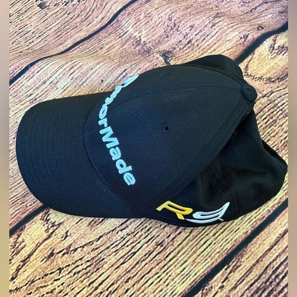 TAYLOR MADE Embroidered R9 Burner Black One Size Adjustable Golf Hat / Cap - Picture 7 of 8